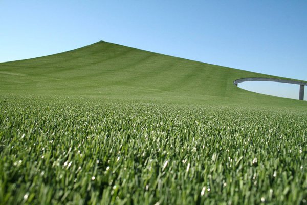 art and sculpture with artificial turf