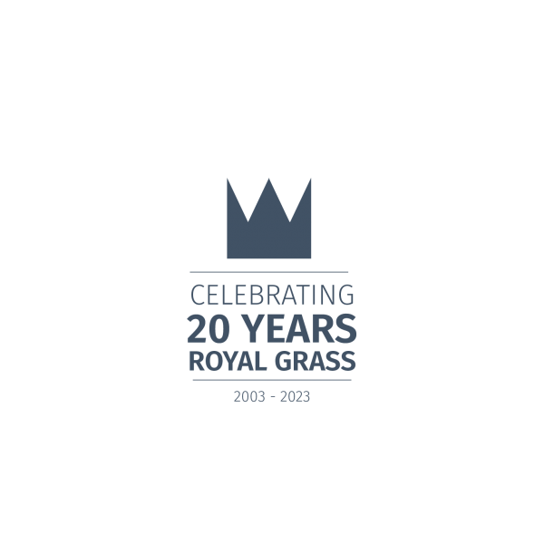 Logo 20 jaar Royal Grass® LR