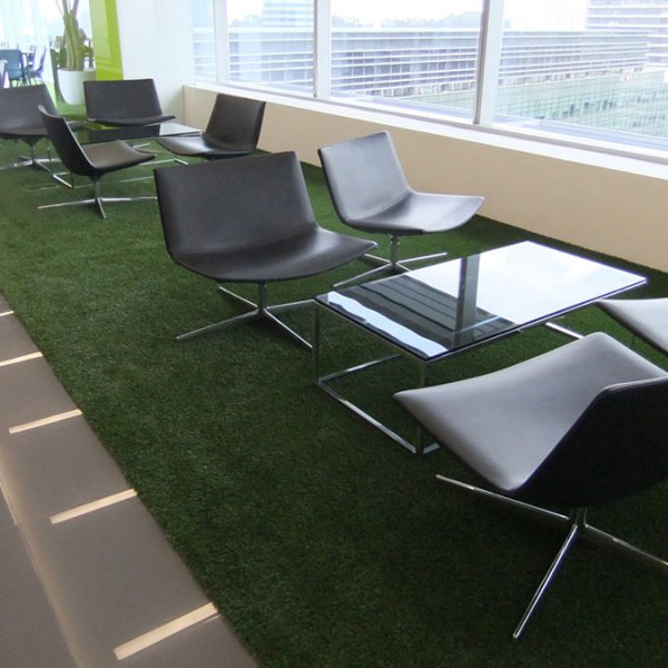 artificial grass indoor conference room