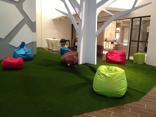 artificial grass indoors