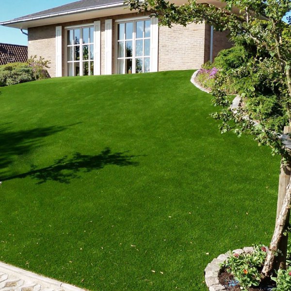 landscaped lawn